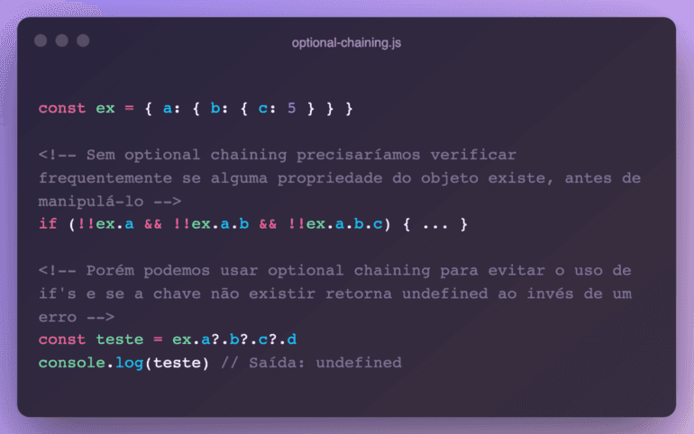 Optional Chaining